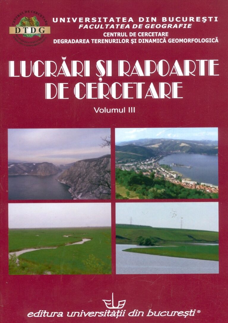 Lucrari si rapoarte de cercetare, vol. III. Editie trilingva