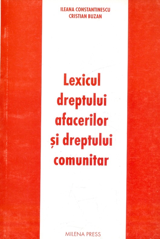 Lexicului dreptului afacerilor si dreptului comunitar