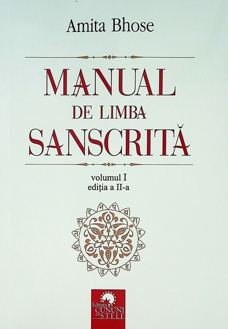 Manual de limba sanscrita, vol. I