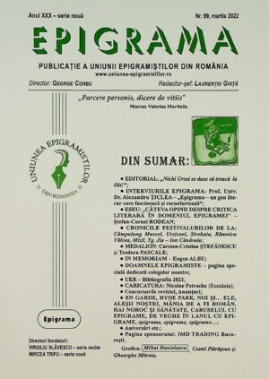Epigrama, nr. 99, martie 2022