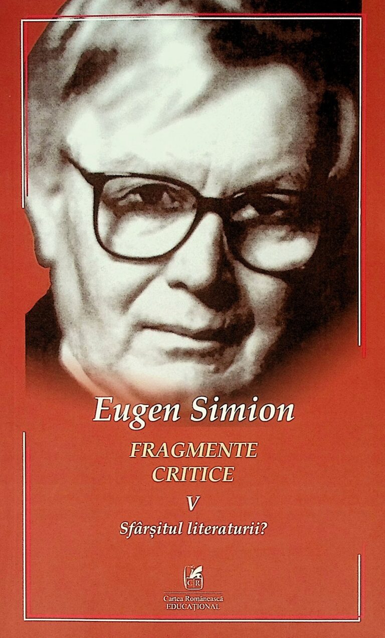 Fragmente critice, vol. V - Sfarsitul literaturii?
