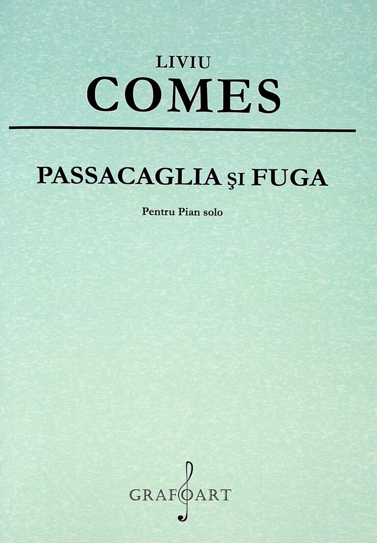 Passacaglia si fuga pentru pian solo