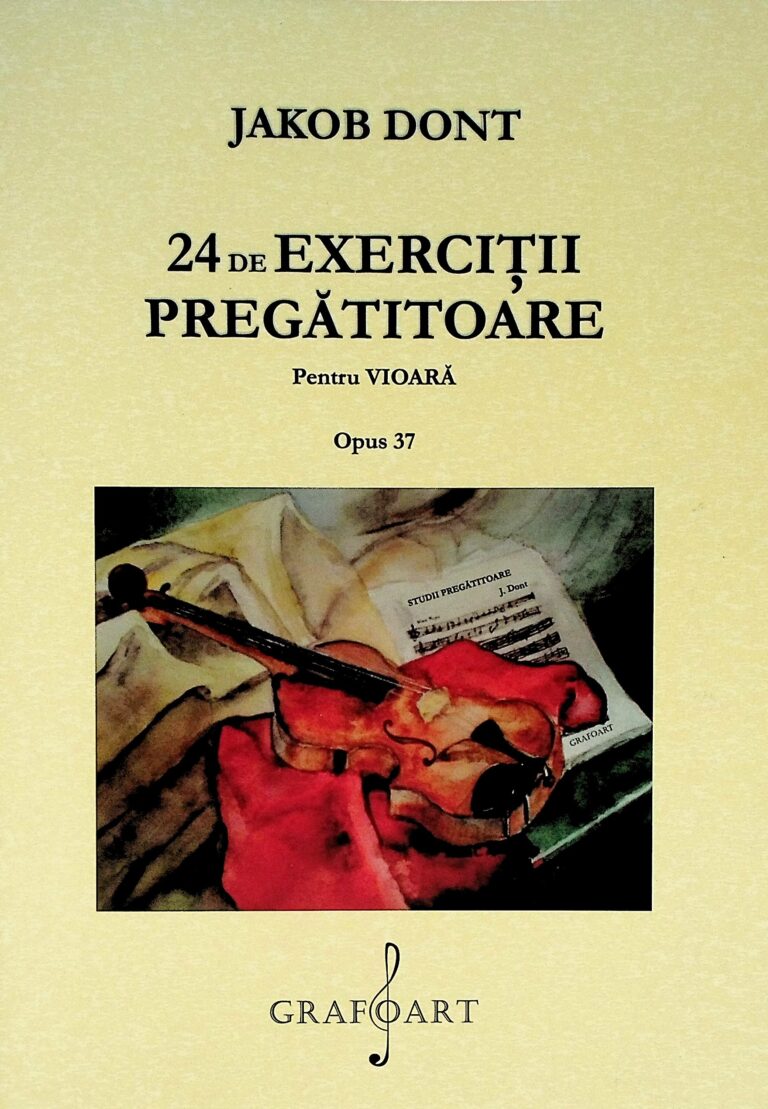 24 de exercitii pregatitoare, opus 37. Pentru vioara