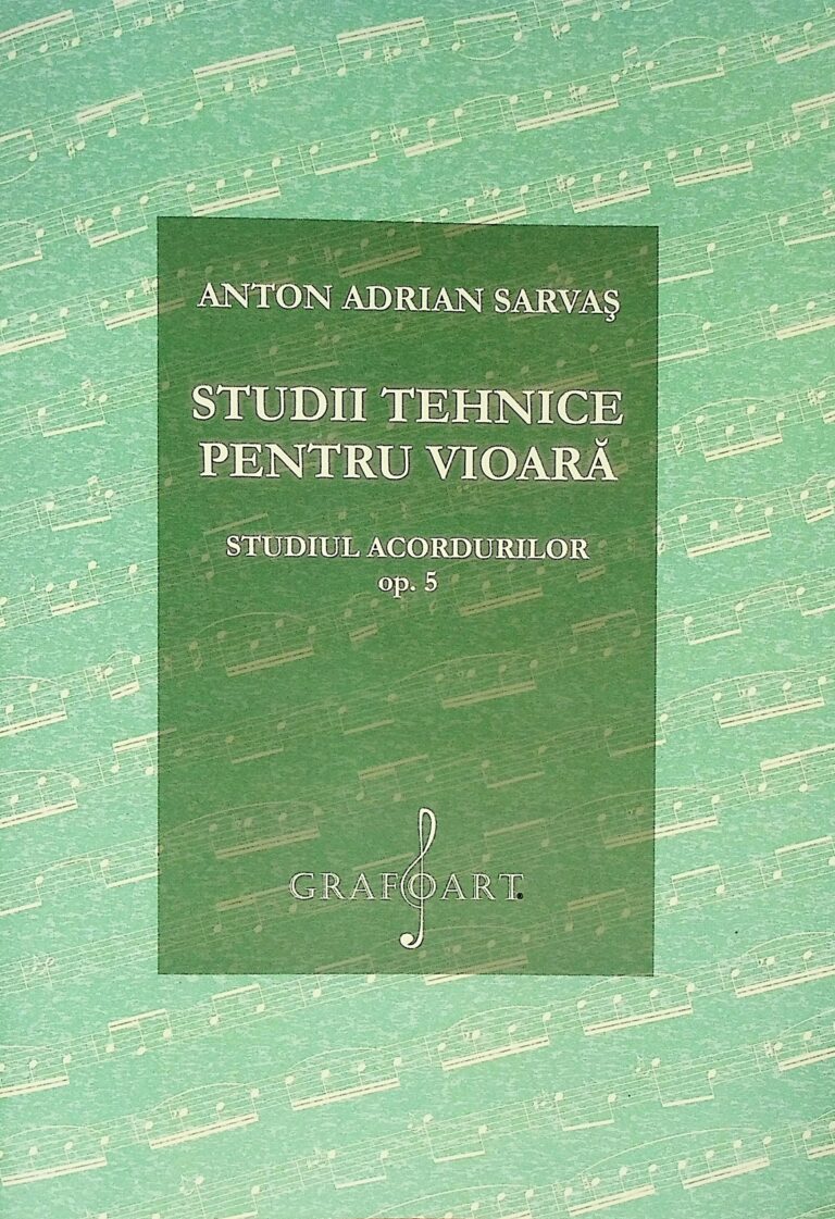 Studii tehnice pentru vioara. Studiul acordurilor, opus 5