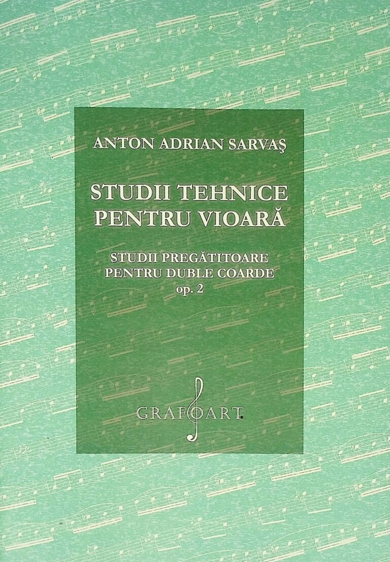 Studii tehnice pentru vioara. Studii pregatitoare pentru duble coarde, opus 2