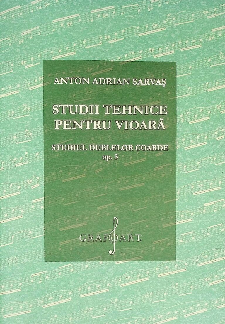 Studii tehnice pentru vioara. Studiul dublelor coarde, opus 3