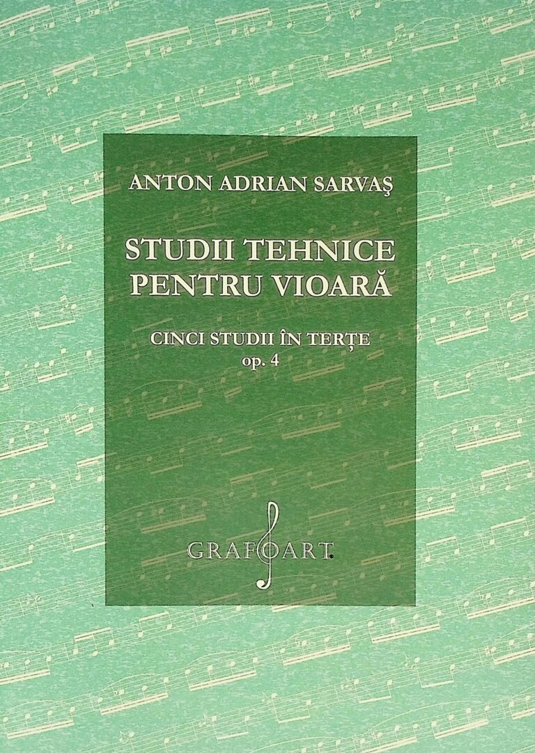 Studii tehnice pentru vioara. Cinci studii in terte, opus 4