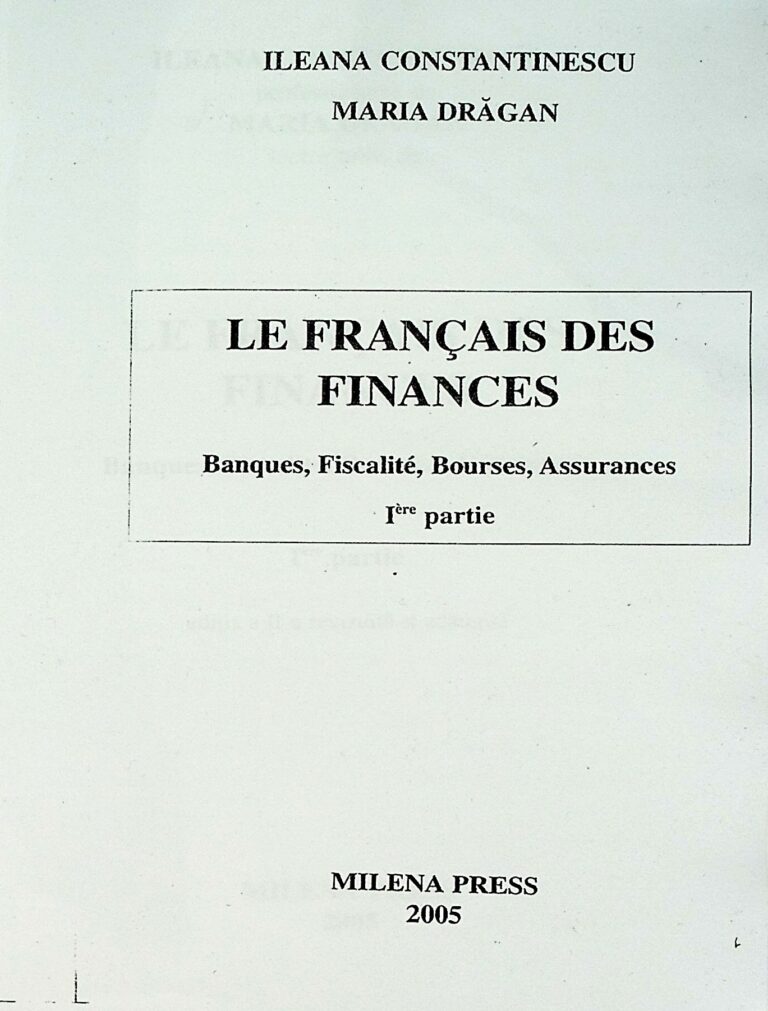 Le francais des finances