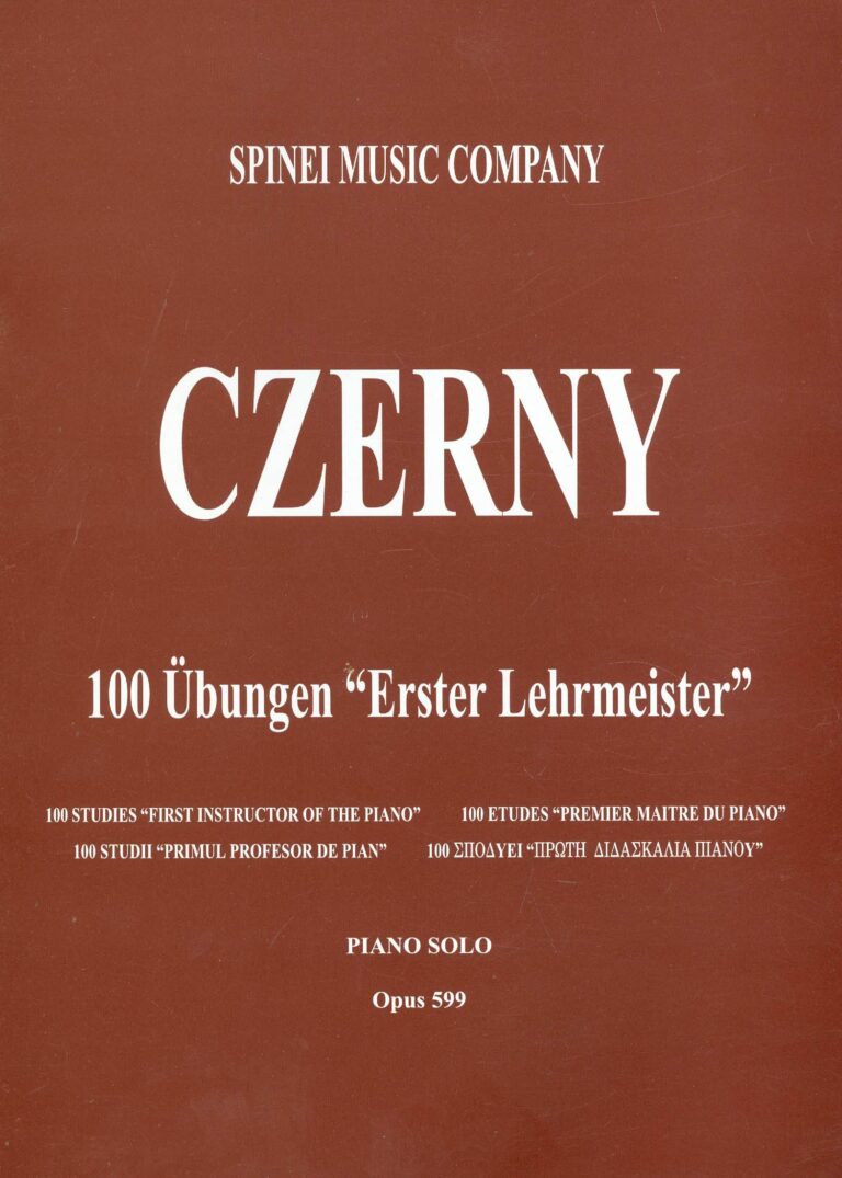 Czerny - Piano solo, opus 599