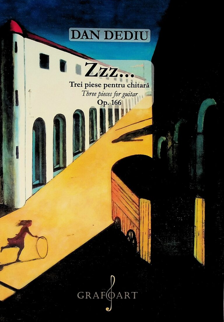 Zzz... Trei piese pentru chitara, op.166. Editie bilingva