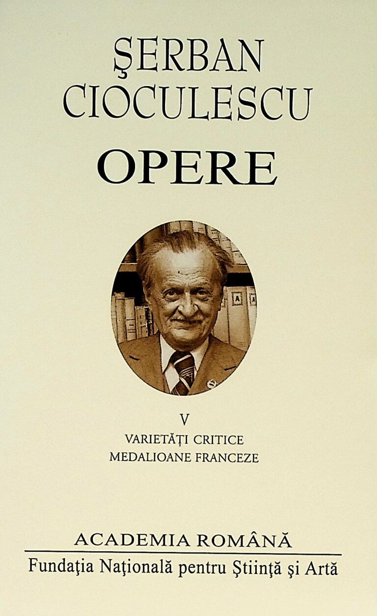 Opere, vol. V - Varietati critice. Medalioane franceze