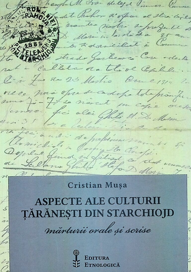 Aspecte ale culturii taranesti din Starchiojd. Marturii orale si scrise