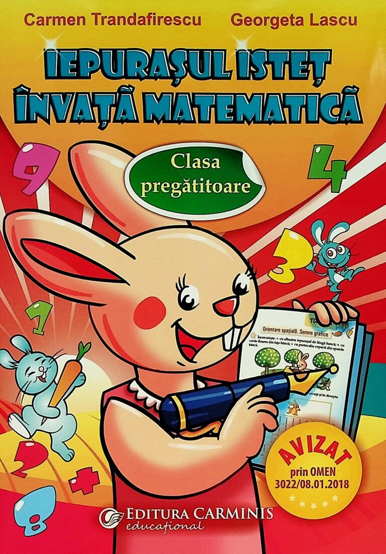 Iepurasul istet invata matematica, clasa pregatitoare