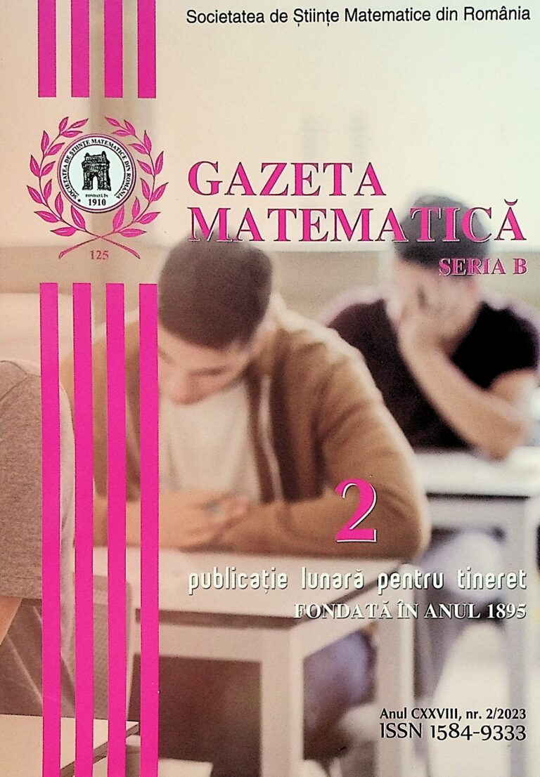 Gazeta matematica, nr. 2/2023
