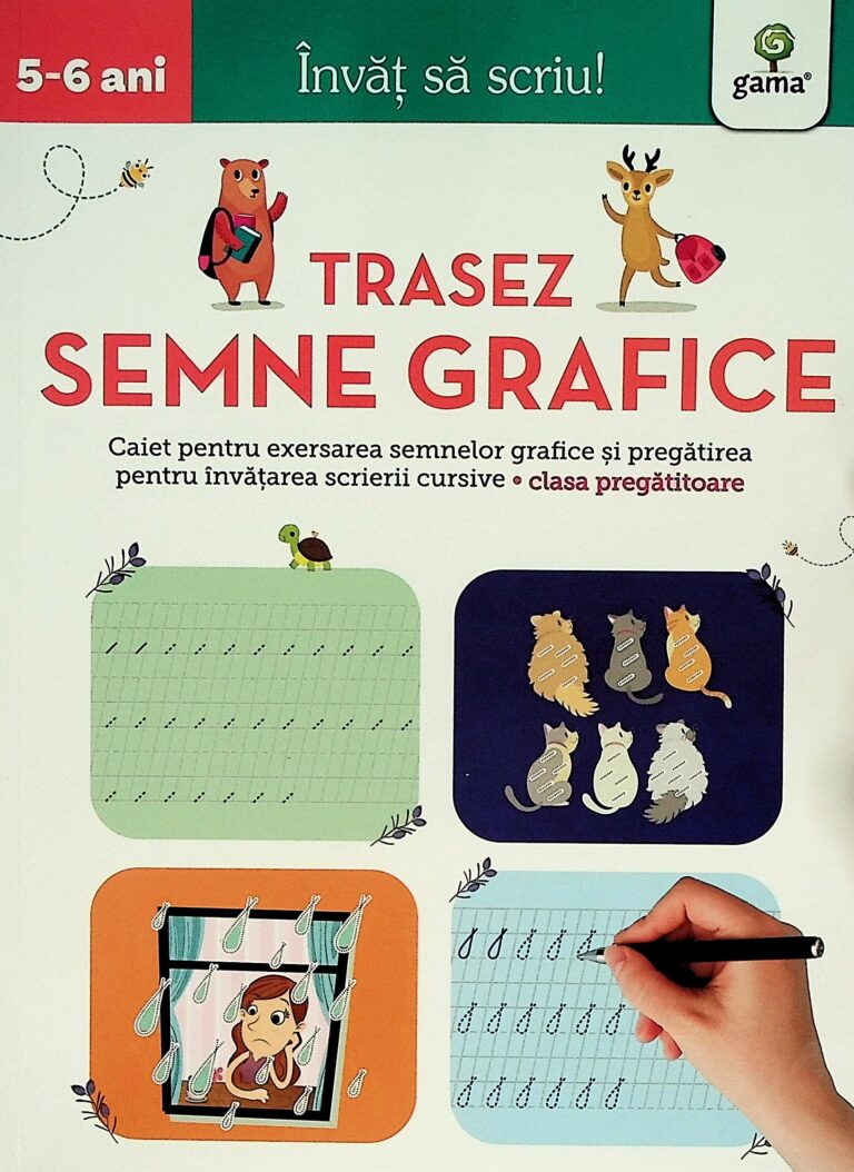 Trasez semne grafice, 5-6 ani