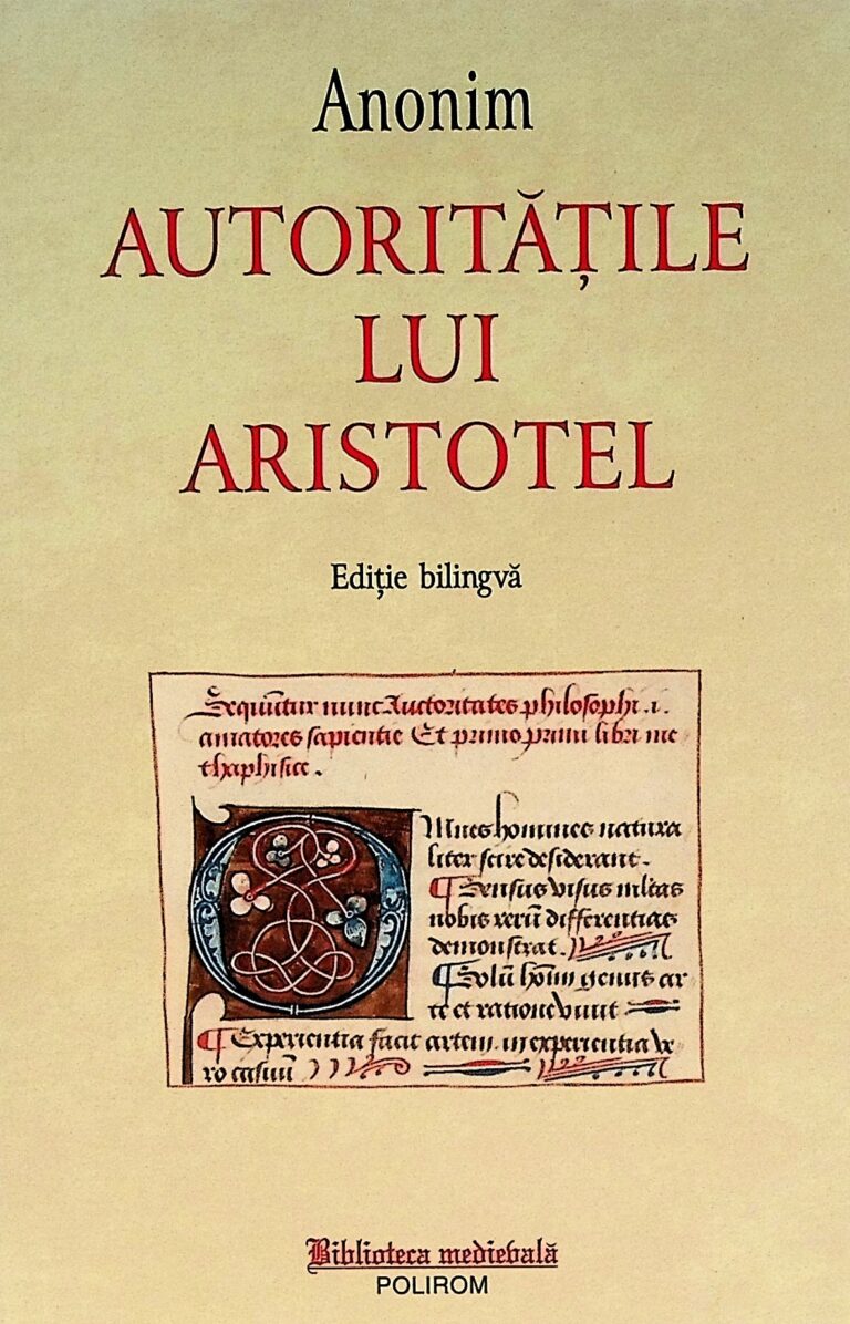 Autoritatile lui Aristotel. Editie bilingva