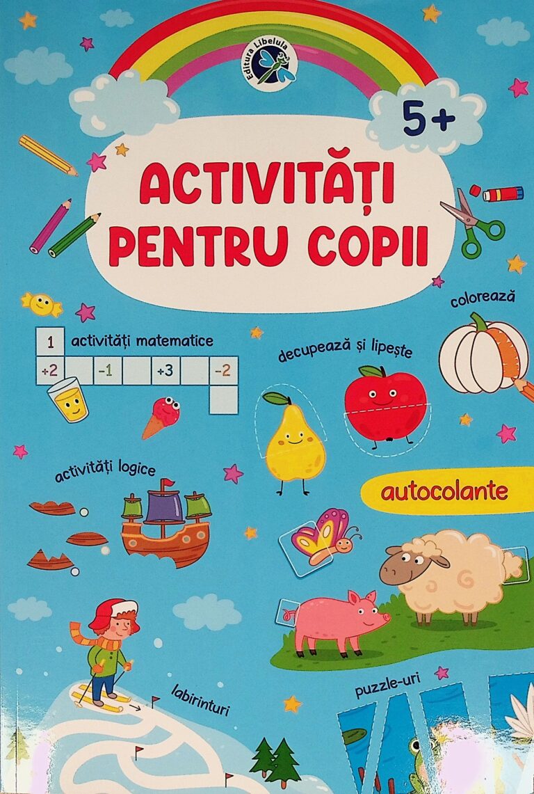 Activitati pentru copii 5 cu autocolante