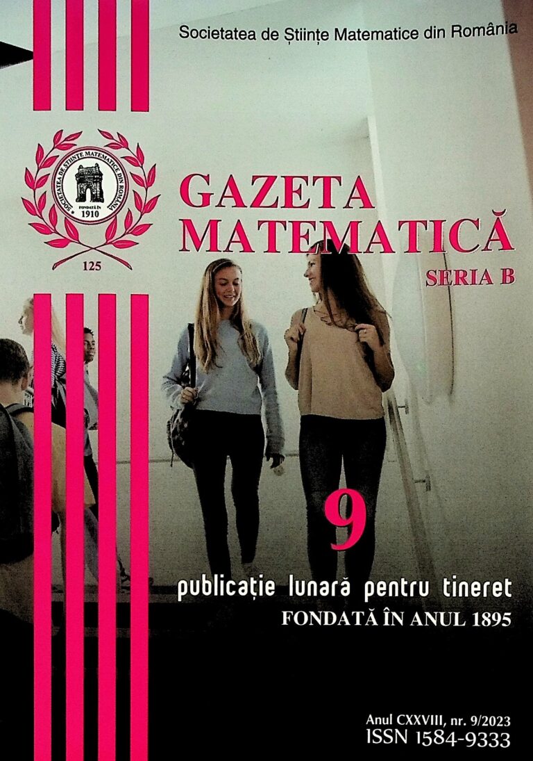 Gazeta matematica, nr.9/2023