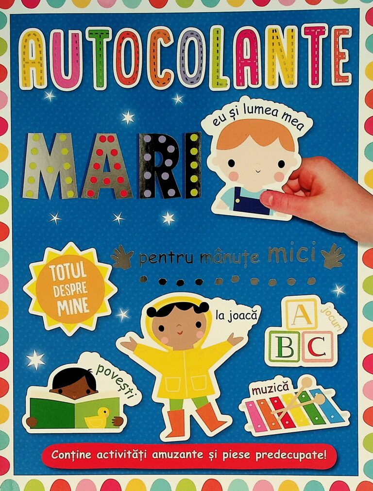 Totul despre mine - Autocolante mari pentru manute mici