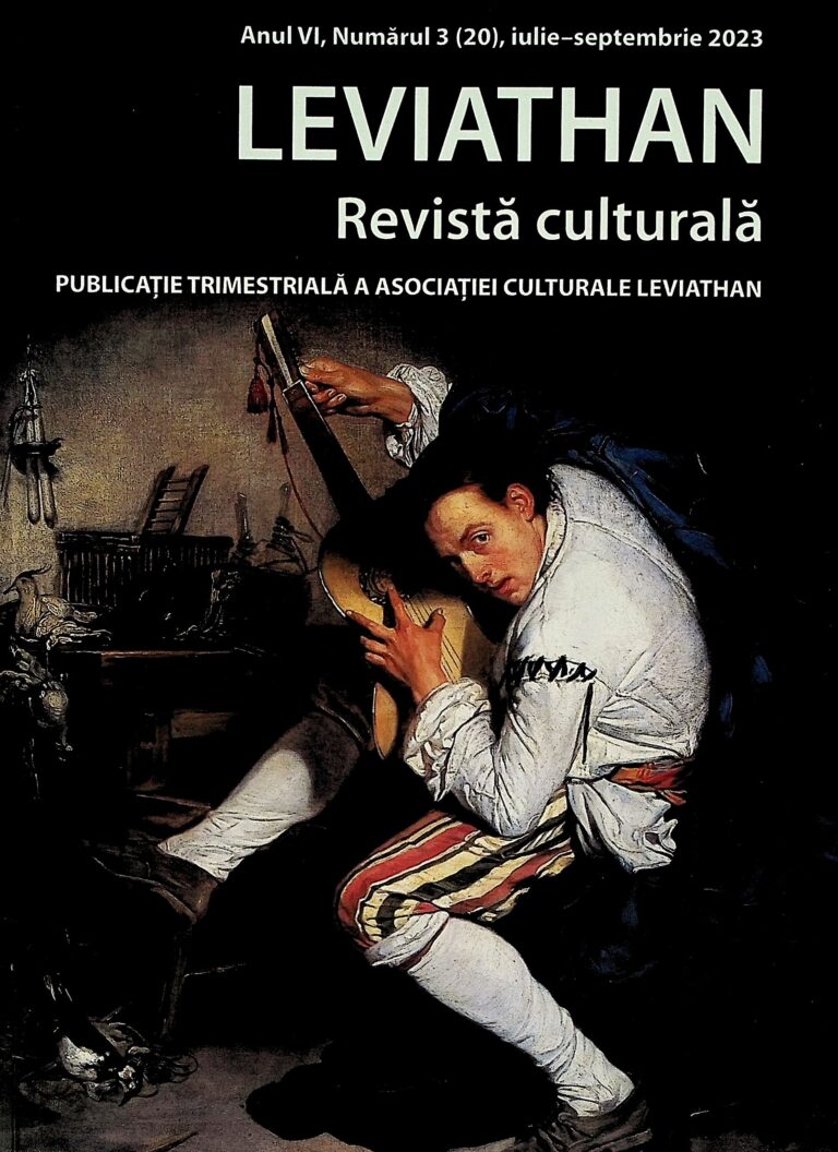 Leviathan - Revista culturala, anul VI, numarul 3(20), iulie-septembrie 2023