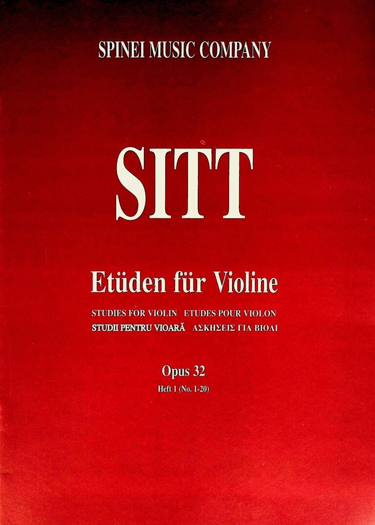 Sitt - Etuden fur Violine, Opus 32, Heft 1 (No. 1-20)