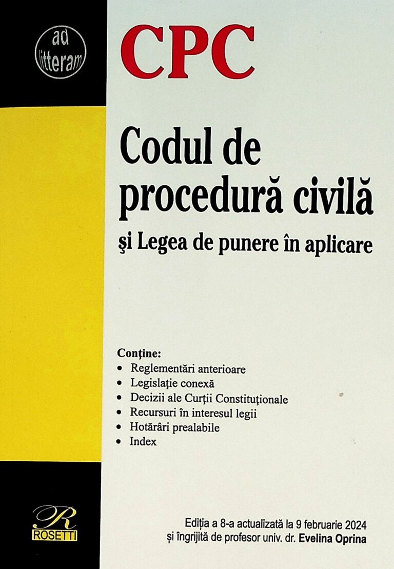 Codul de procedura civila si Legea de punere in aplicare