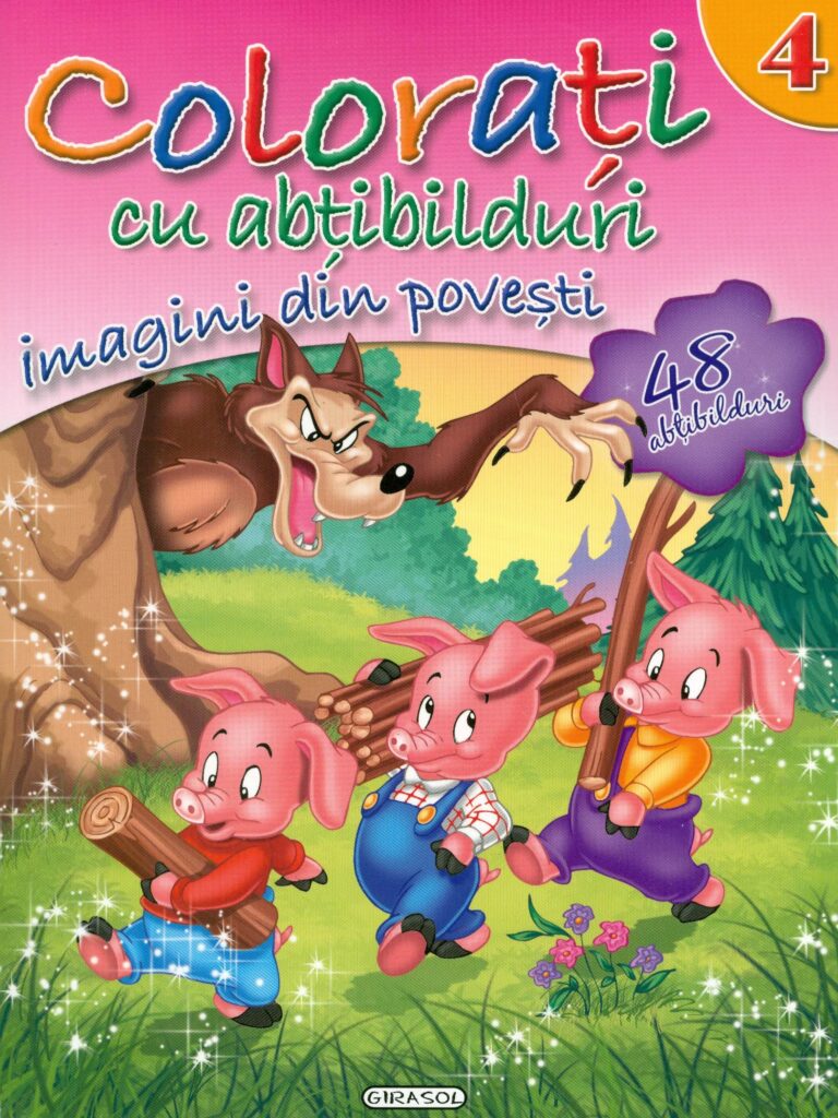 Colorati cu abtibilduri 4 - Imagini din povesti