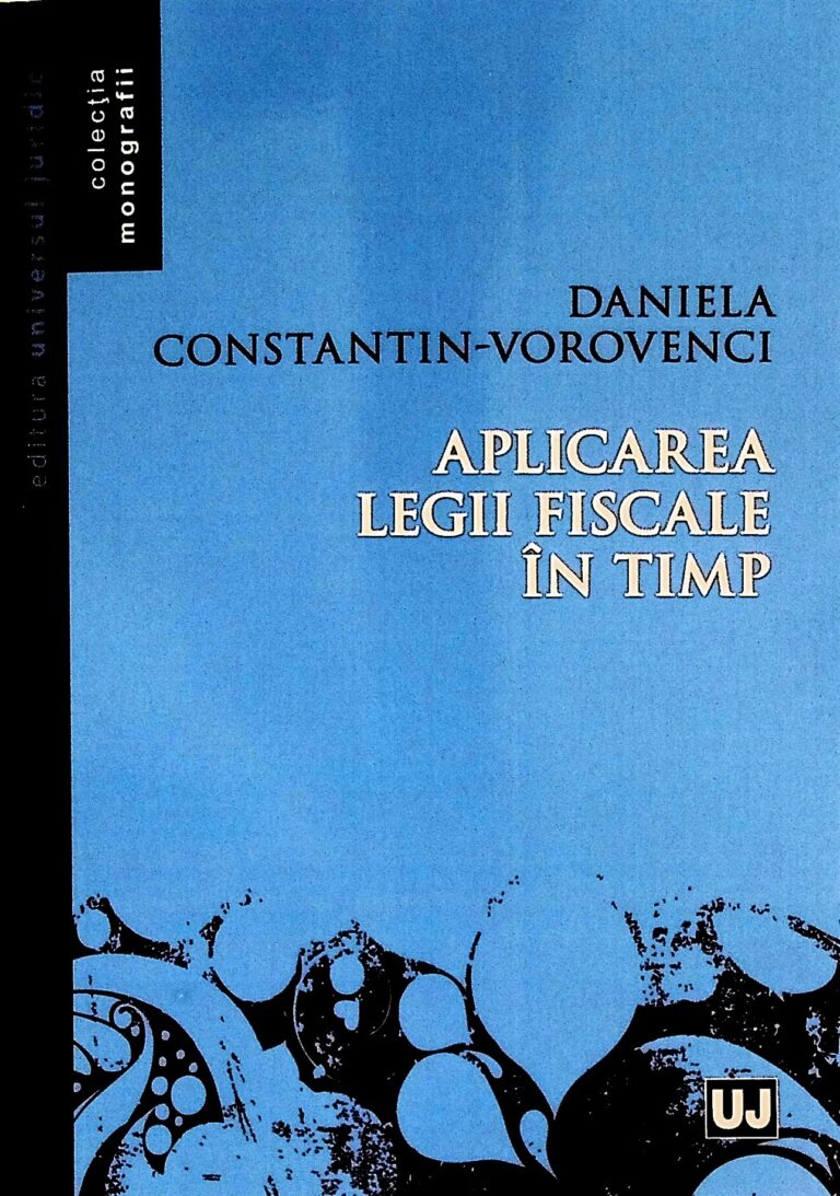 Aplicarea legii fiscale in timp