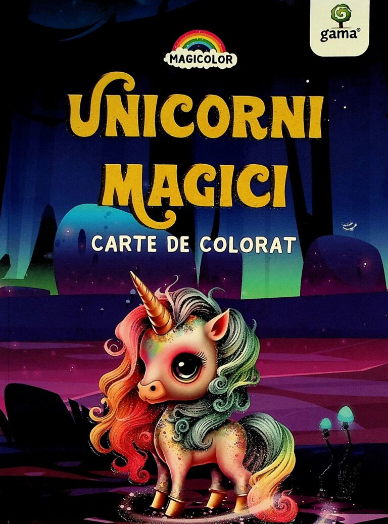 Unicorni magici. Carte de colorat
