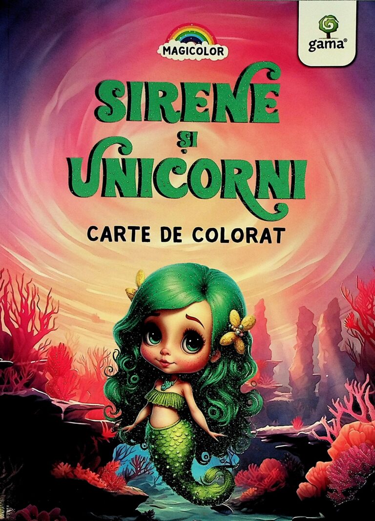 Sirene si unicorni. Carte de colorat
