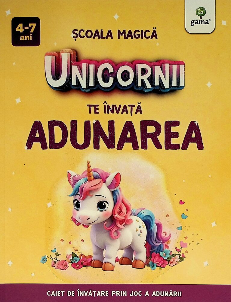 Unicornii te invata adunarea. Scoala magica, 4-7 ani