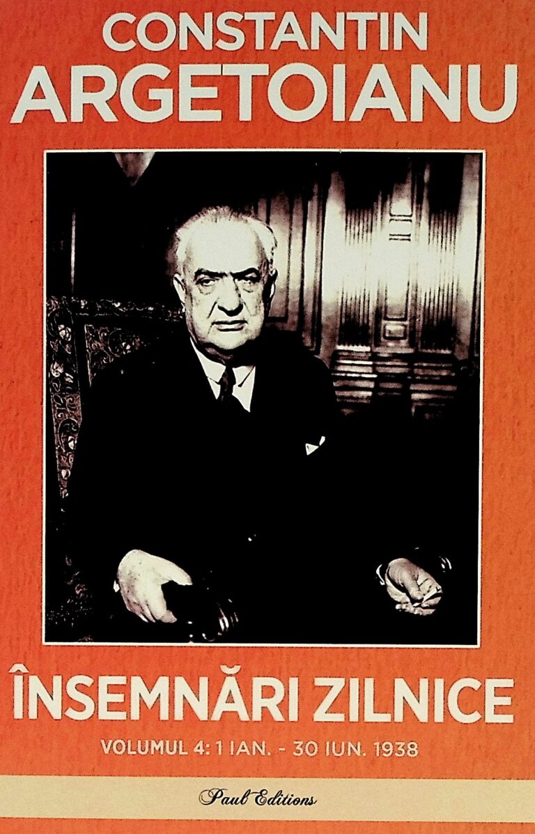 Insemnari zilnice, vol. IV - 1 ianuarie-30 iunie 1938