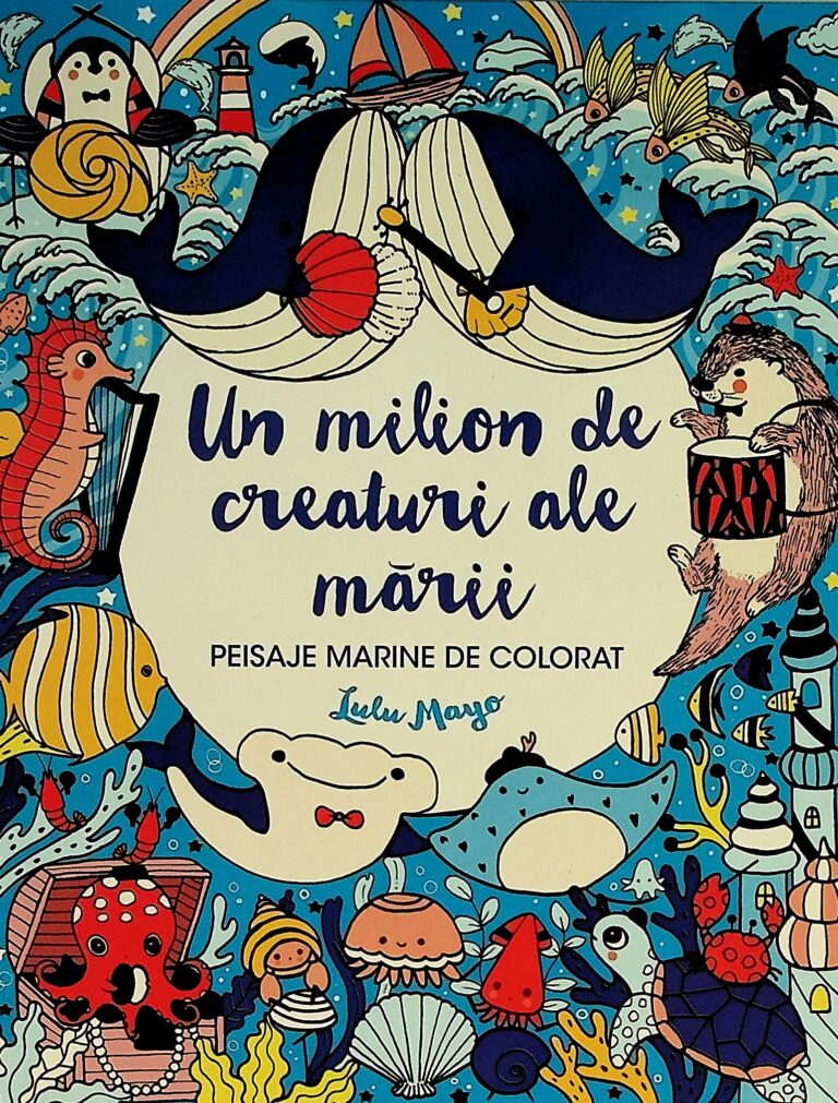 Un milion de creaturi ale marii. Peisaje marine de colorat