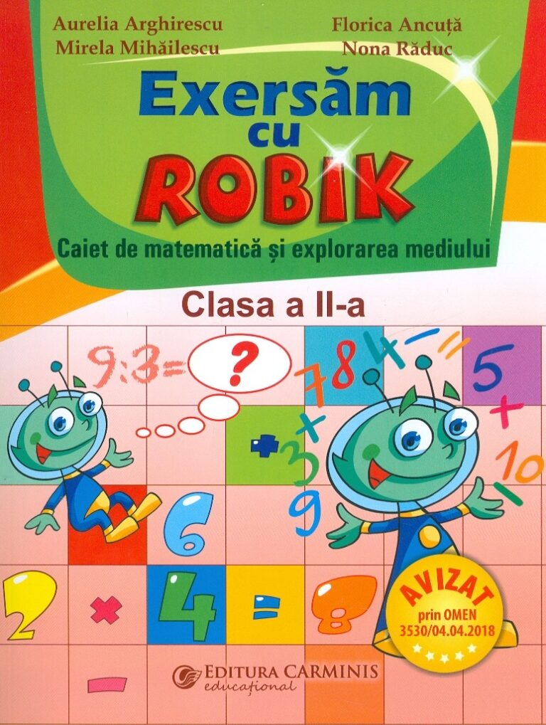 Exersam cu Robik. Caiet de matematica si explorarea mediului, clasa a II-a