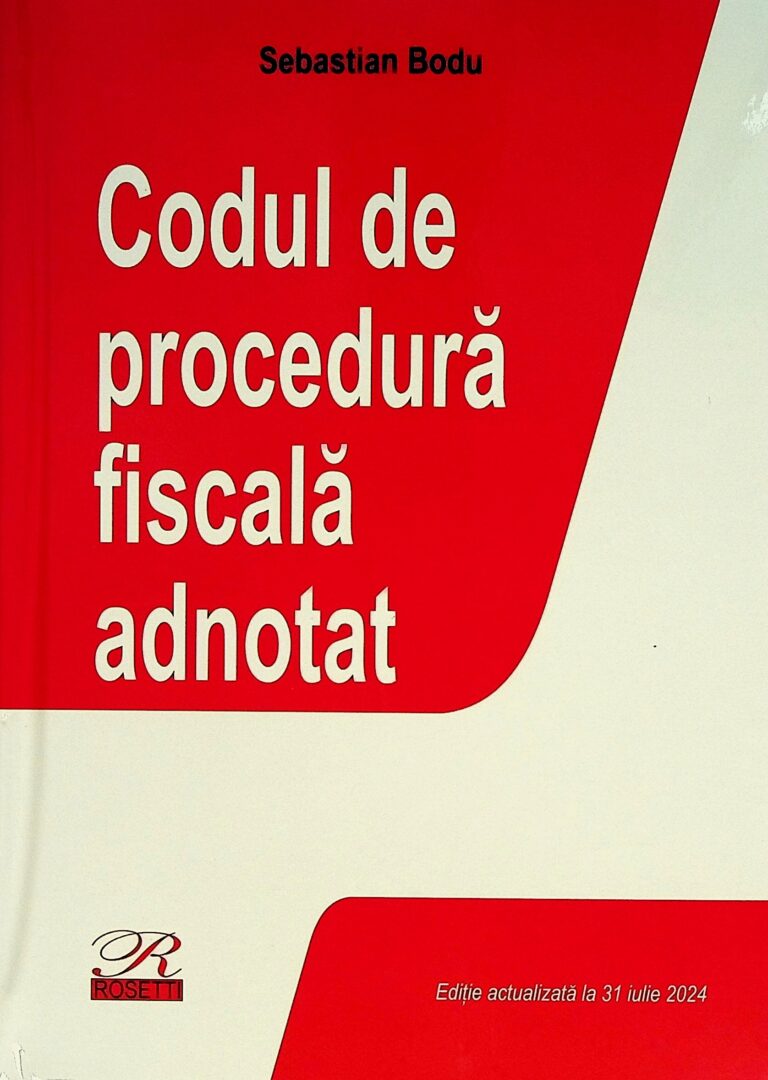 Codul de procedura fiscala adnotat