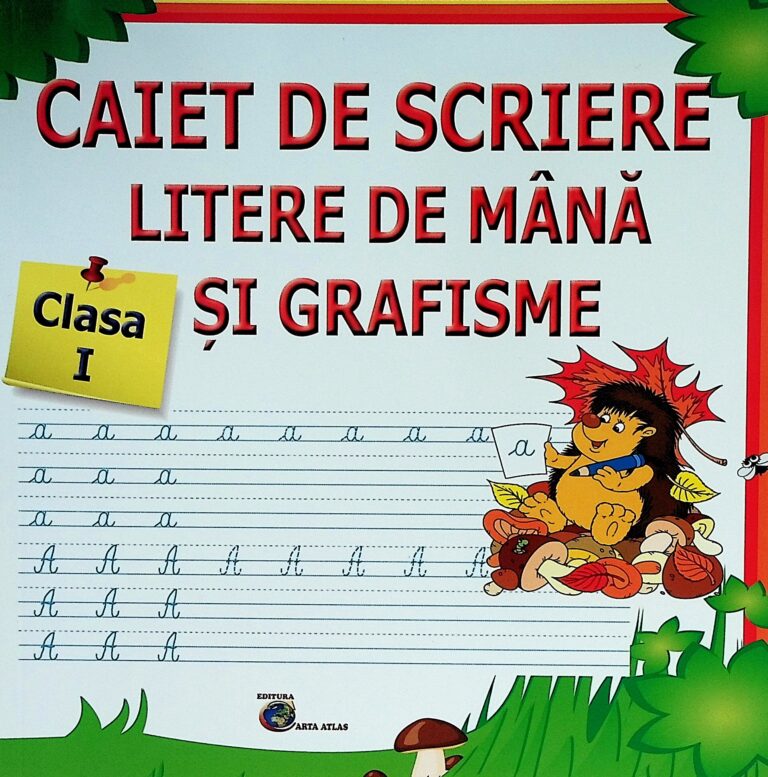 Caiet de scriere litere de mana si grafisme, clasa I