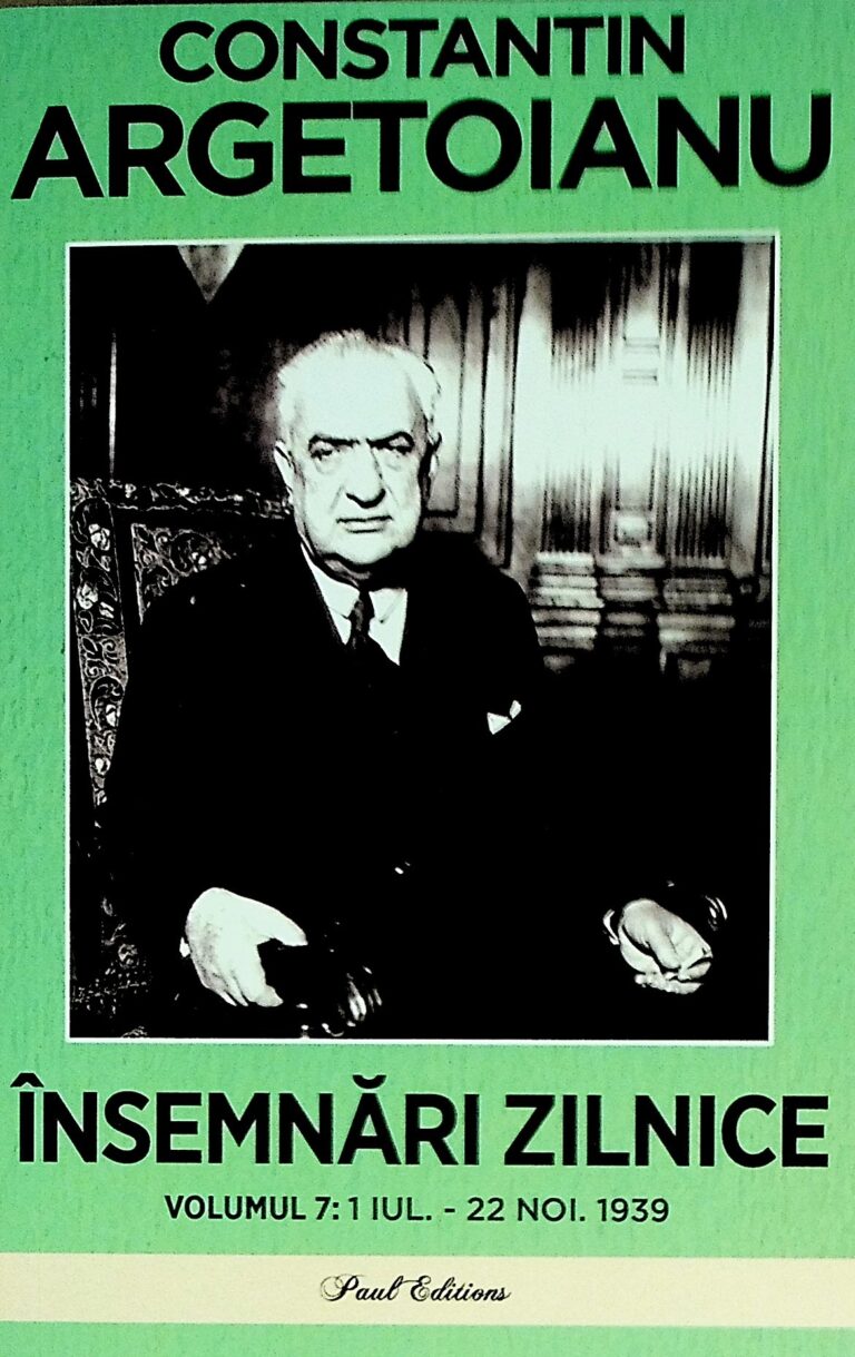 Insemnari zilnice, vol. VII - 1 iul. - 22 noi. 1939