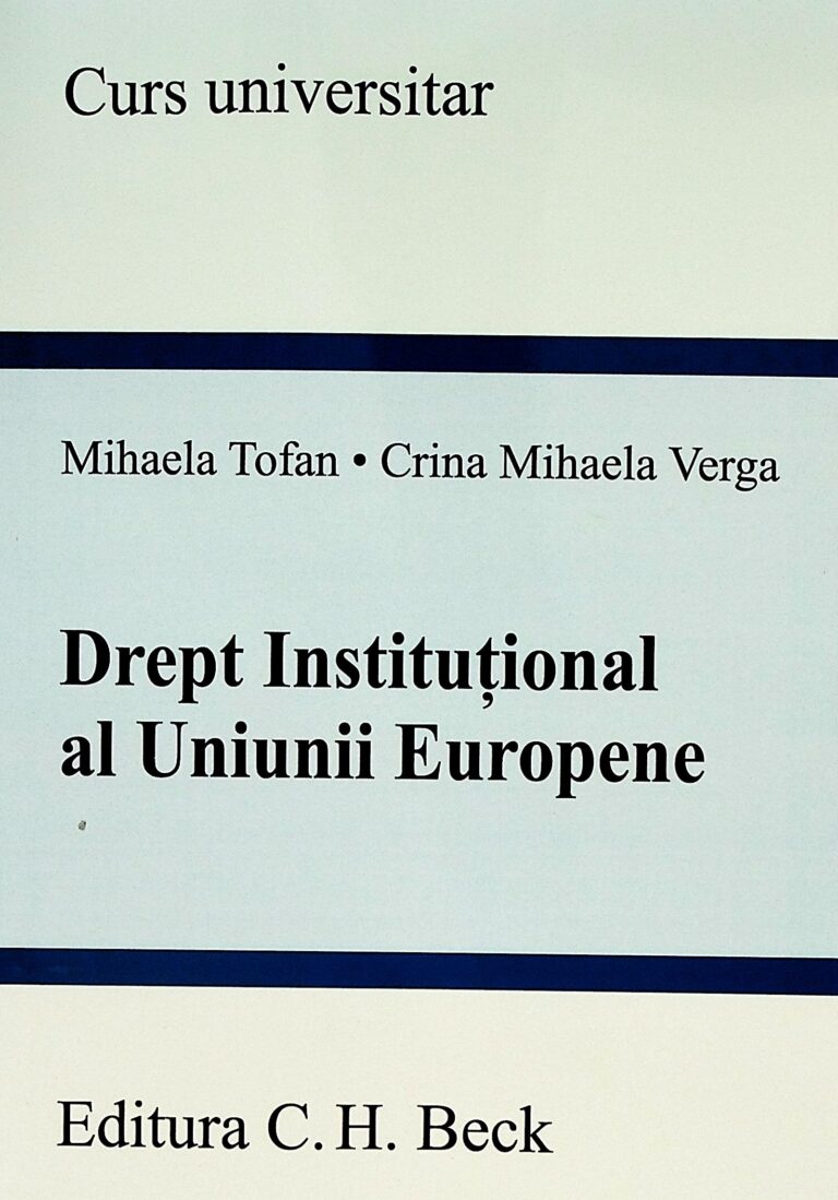 Drept Institutional al Uniunii Europene