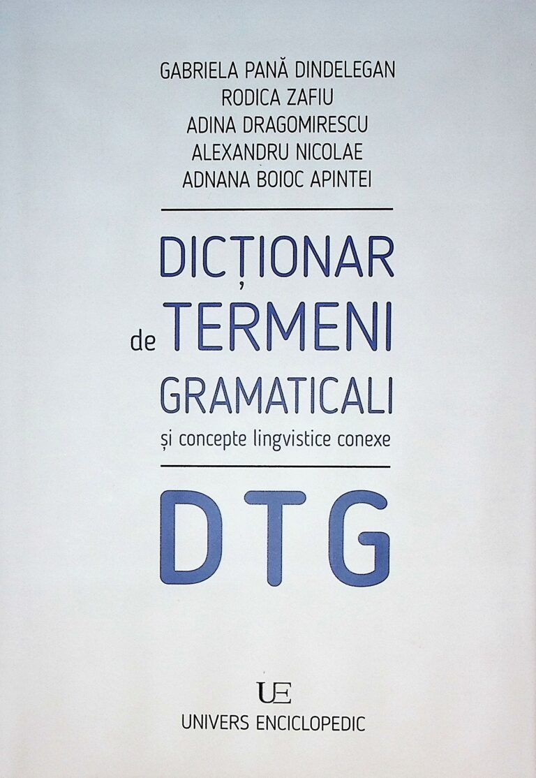 Dictionari de termeni gramaticali si concepte lingvistice conexe