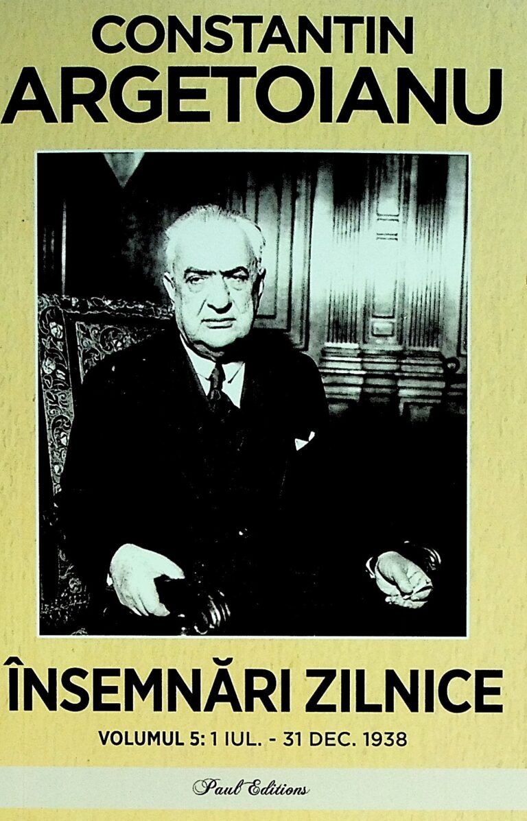 Insemnari zilnice, vol. V - 1 iul. - 31 dec. 1938