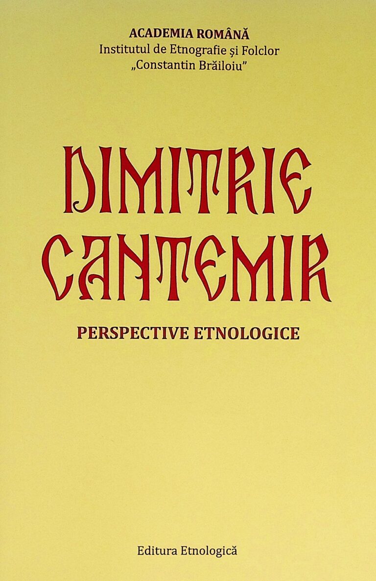 Dimitrie Cantemir. Perspective etnologice