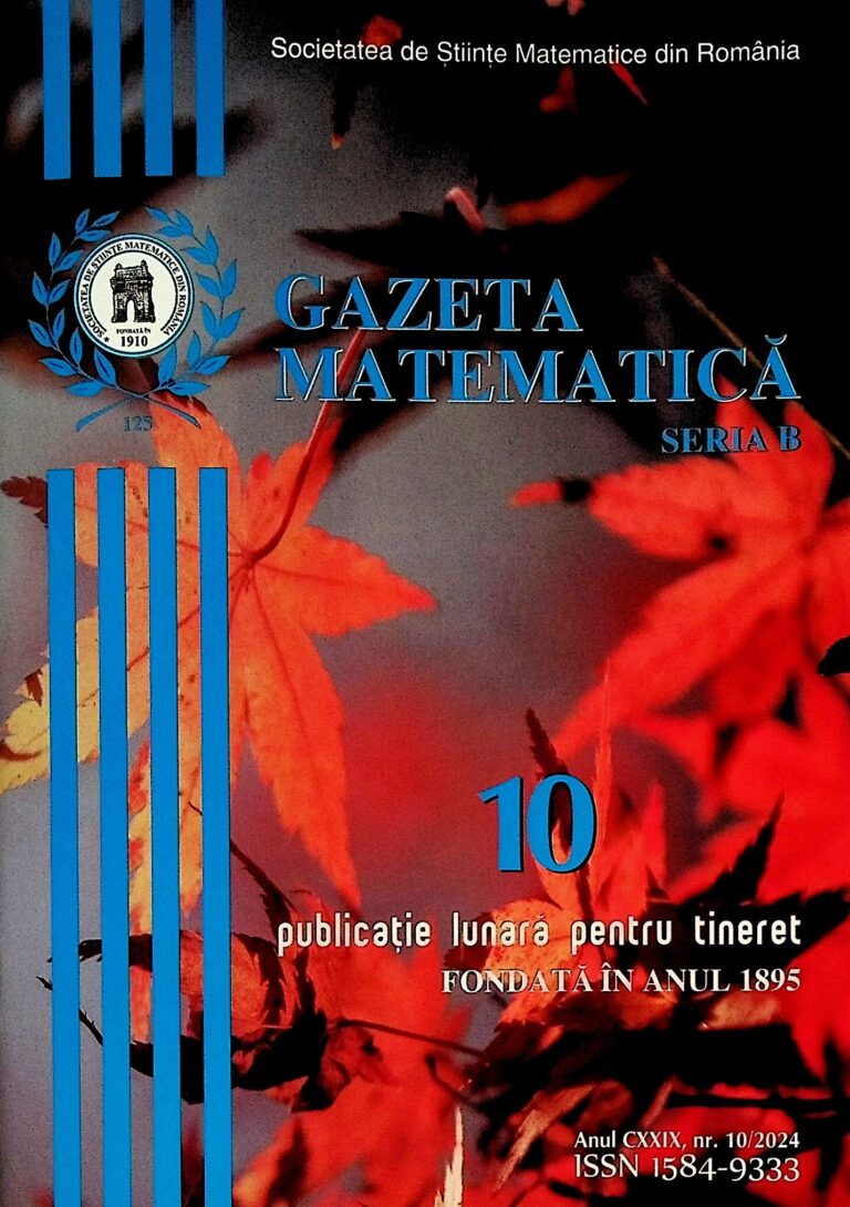 Gazeta matematica, nr.10/2024