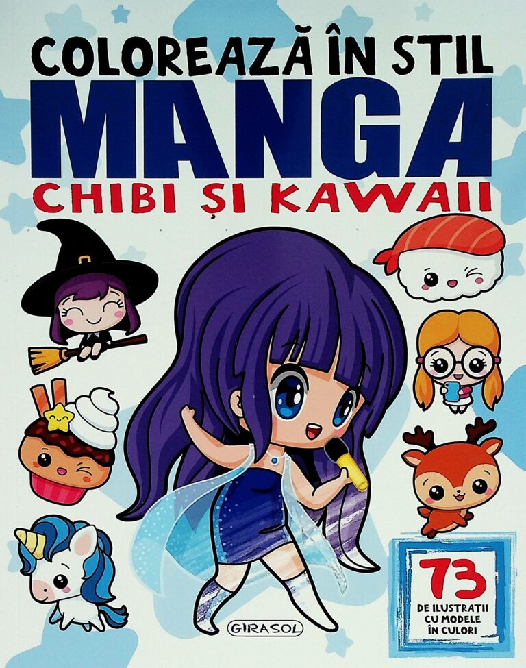 Coloreaza in stil Manga. Chibi si Kawaii