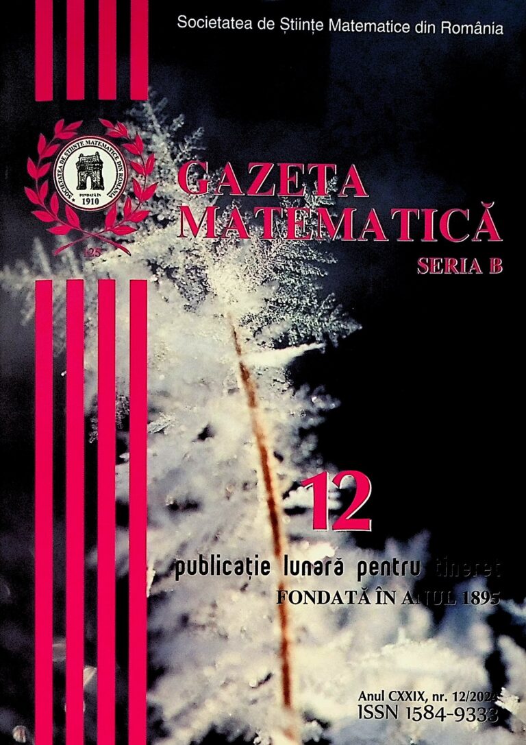 Gazeta matematica, nr. 12/2024