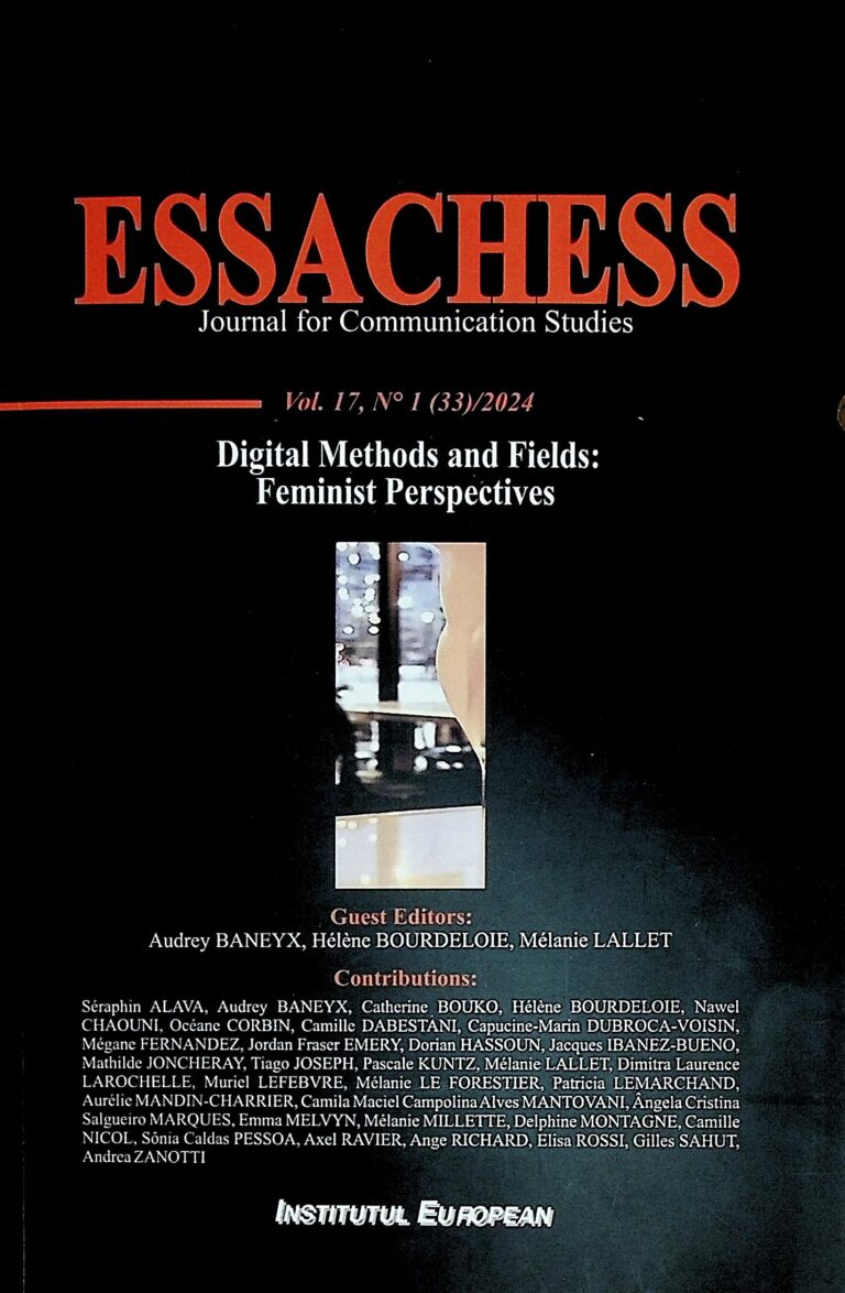 Essachess - Journal for Communication Studies, vol. 17, No 1(33)/2024. Digital Methods and Fields: Feminist Perspectives