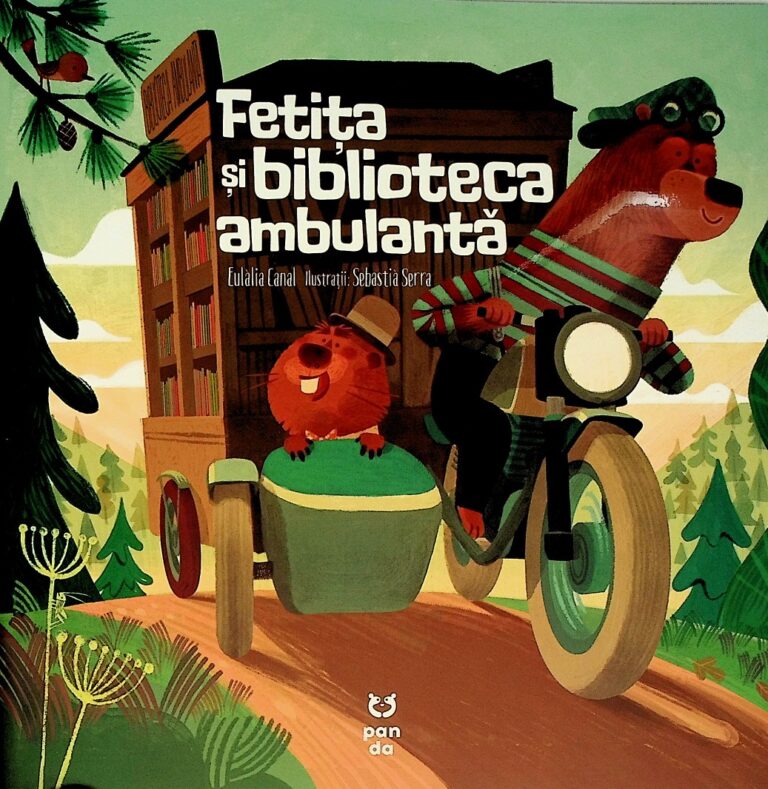 Fetita si biblioteca ambulanta
