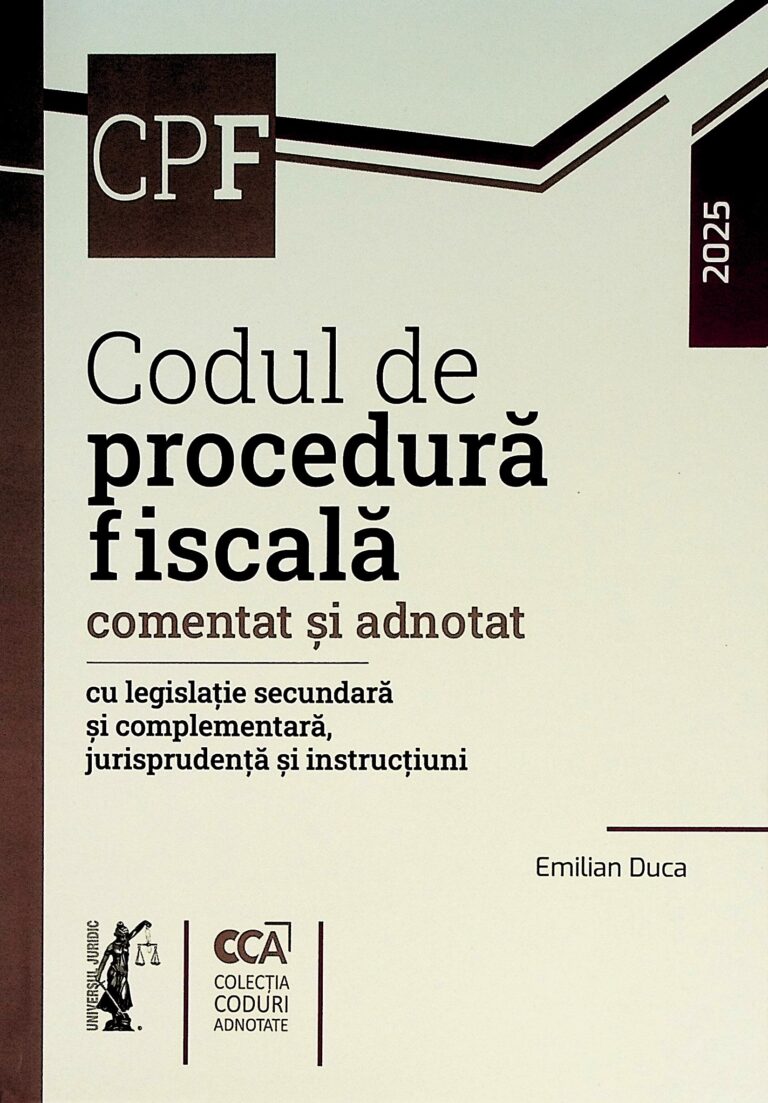 Codul de procedura fiscala. Comentat si adnotat