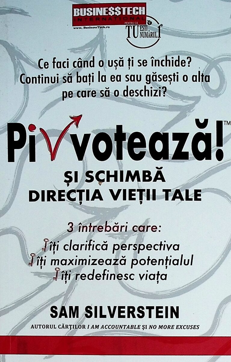 Pivoteaza! Si schimba directia vietii tale. 3 intrebari care: iti clarifica perspectiva: iti maximizeaza potentialul: iti redefinesc viata