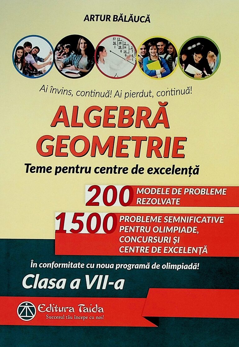 Algebra, geometrie, clasa a VII-a - Teme pentru centre de excelenta