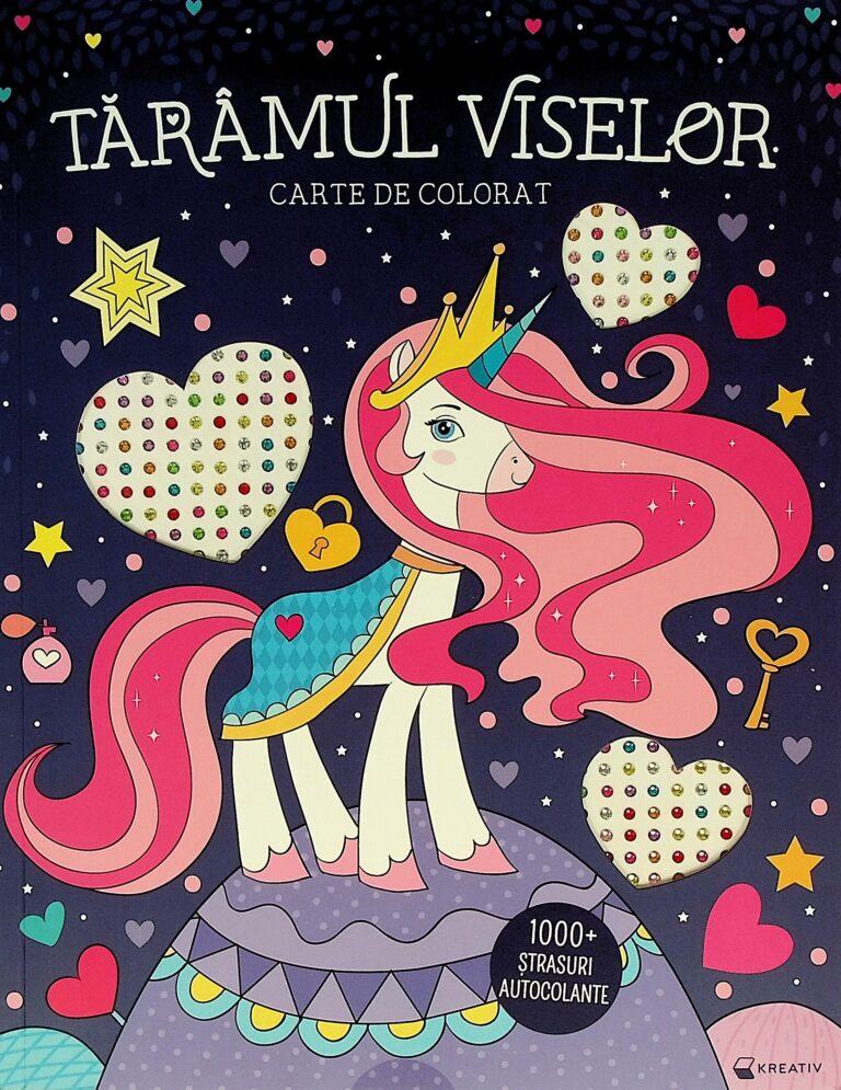 Taramul viselor. Carte de colorat, 1000+ strasuri autocolante